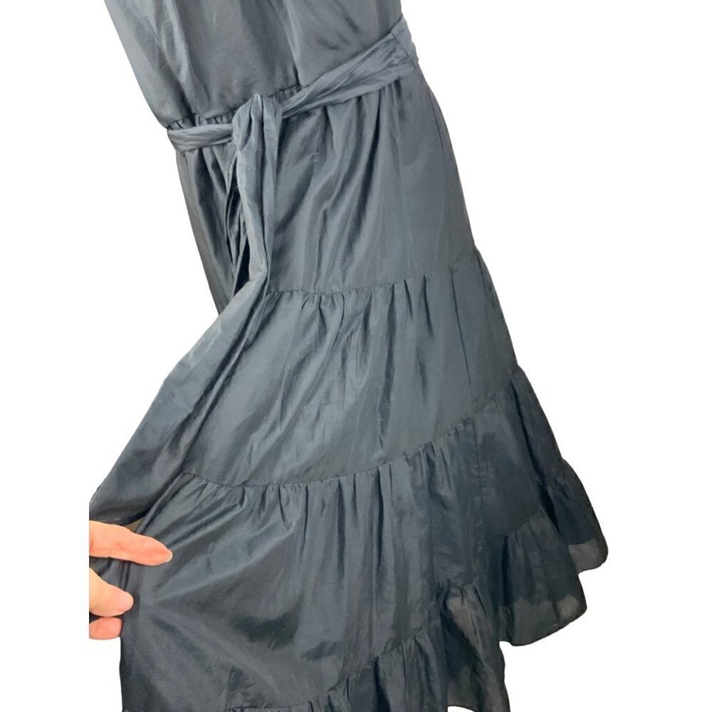 White House tiered hater dress womens 12 cotton silk